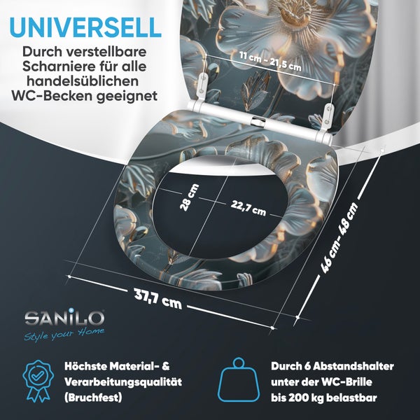 WC-Sitz mit Absenkautomatik & Top Fix Frostia