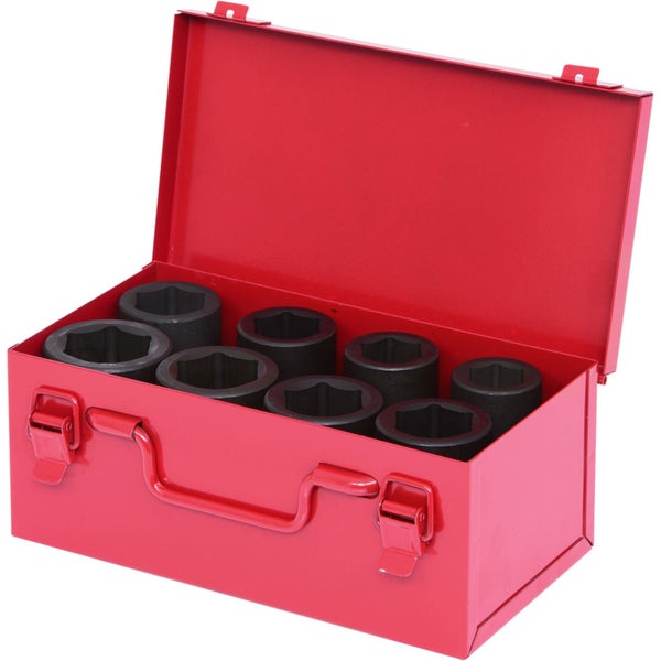 KS TOOLS 1 Sechskant-Kraft-Stecknuss-Satz lang 8tlg. - 515.0308