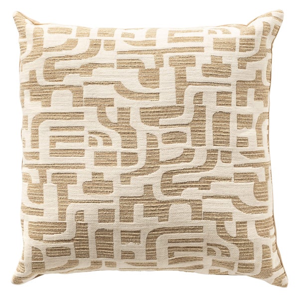 Quadratisches Zierkissen mit geometrischem Muster