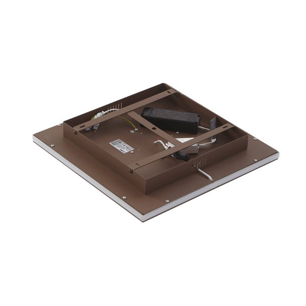 Lindby LED Deckenleuchte Pekela dimmbar mit Leselampe (Modern) in Braun aus Aluminium (1 flammig, ) - Lampe Deckenlampe Wohnzimmerleuchte