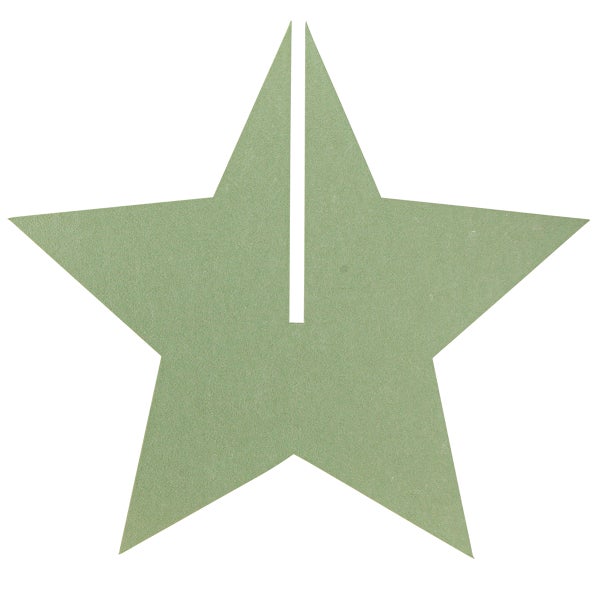 Dekorativer Stern aus Papier mit Schlitz