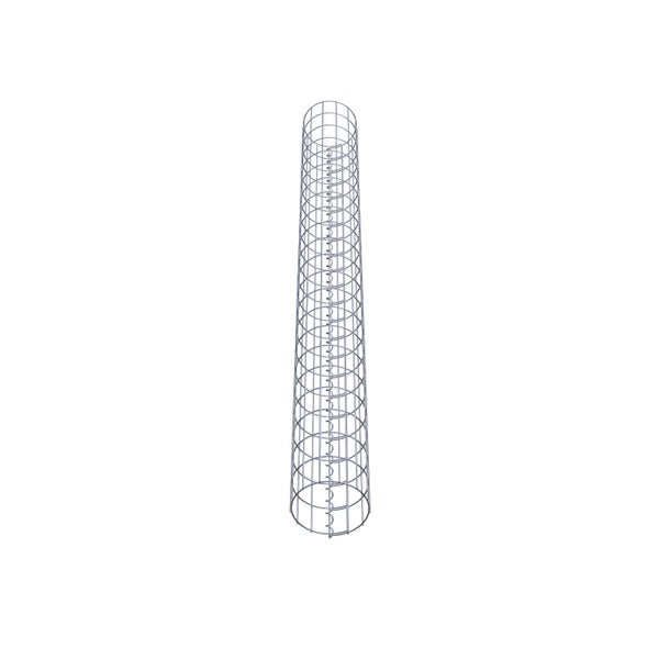 Gabionensäule Durchmesser 22 cm, MW 5 x 10 cm rund - Höhe: 2,20 m