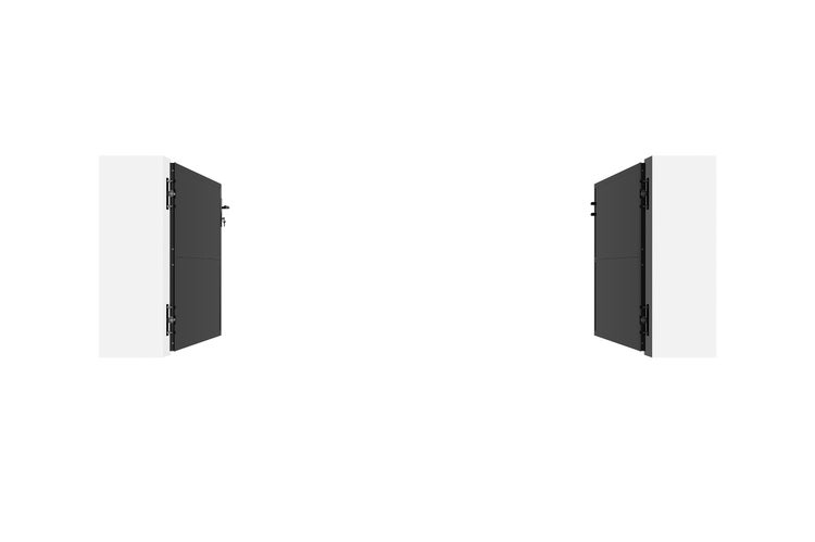 Stahlflügeltor 3m NALI H.120cm Mattschwarz