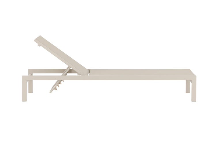 Liege aus Metall mit verstellbarer Rückenlehne