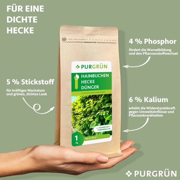 Purgrün Hainbuchenhecke-Dünger 1 kg