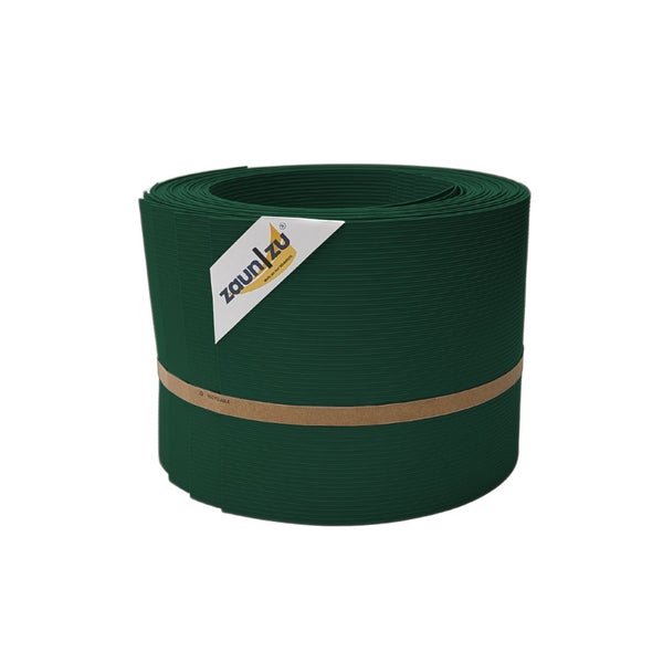 Zaunstreifenrolle aus Kunststoff mit Zaunizu Logo