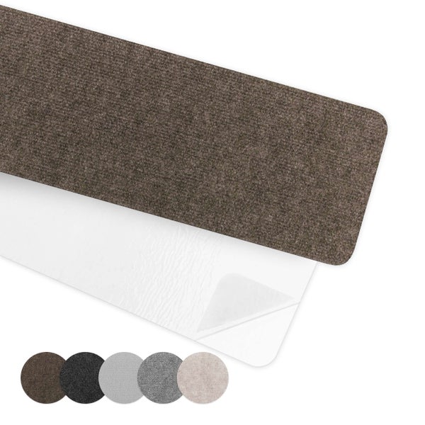 Stufenmatte aus Textil mit Kleberückseite zur Treppenverkleidung inklusive Auswahl an verschiedenen Farbmustern