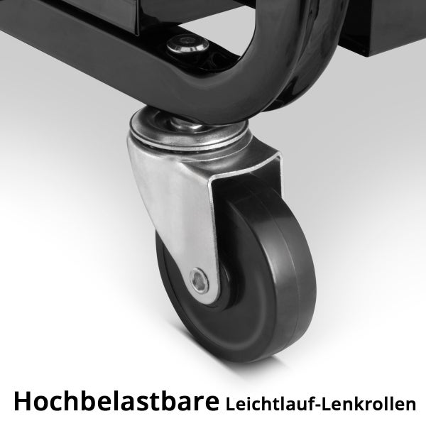 STAHLWERK Werkstatthocker MWH 3 ST mit 120 kg Tragkraft Werkstattsitz Rollhocker