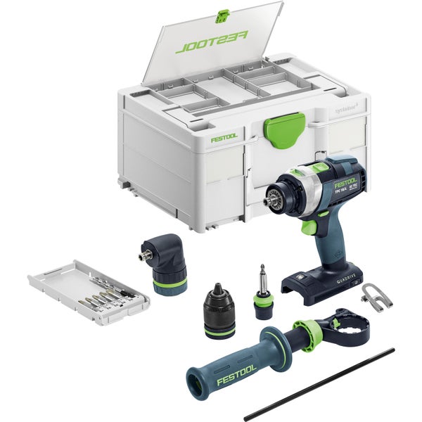 Festool Akku-Schlagbohrschrauber TPC 18/4 I-Basic-Set QUADRIVE + Zubehör im Systainer - 577625