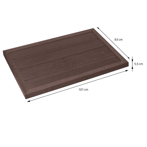 Gartenmöbelset mit Rattansofa und Hocker mit Polsterauflagen
