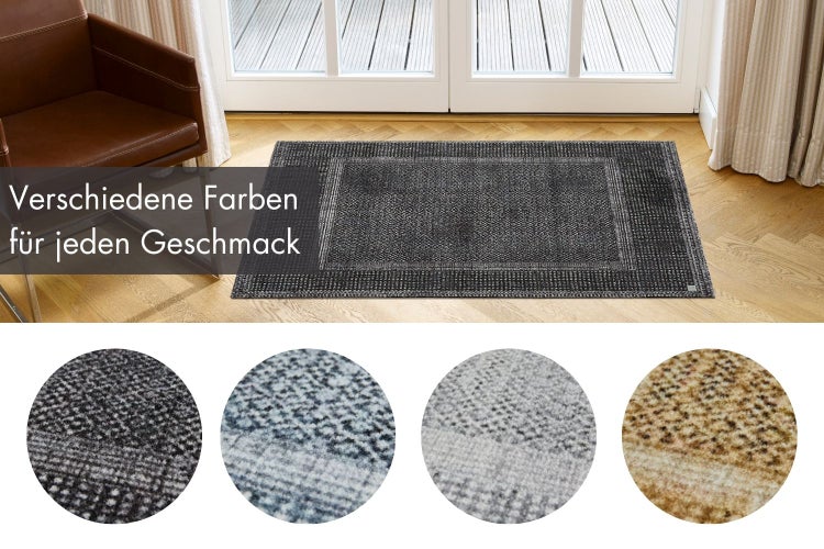 Fußmatte Barbara Becker Square 39 x 58 cm in Anthrazit