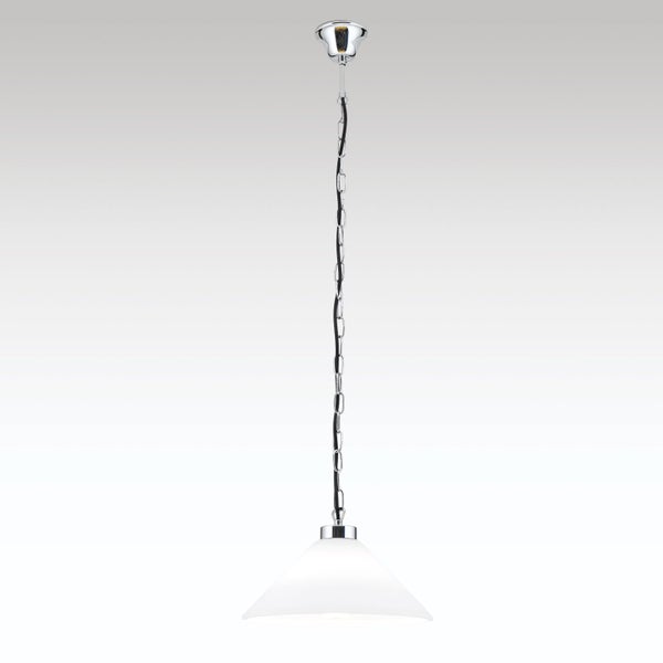 Kettenaufhängung 100cm Aufhängung mit Fassung E27 Schraubring Lampenaufhängung Lampen Kette Chrom