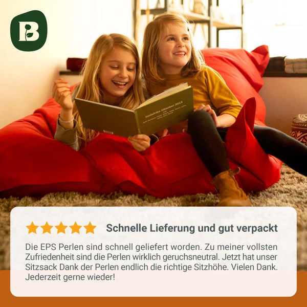 Bonvivre Premium EPS Perlen Styropor-Kügelchen Styroporkugeln 25 Liter - Nachfüllpack Kissen-Füllung Verpackungsmaterial Füllmaterial Pakete Sitzsack Mikroperlen Stillkissen