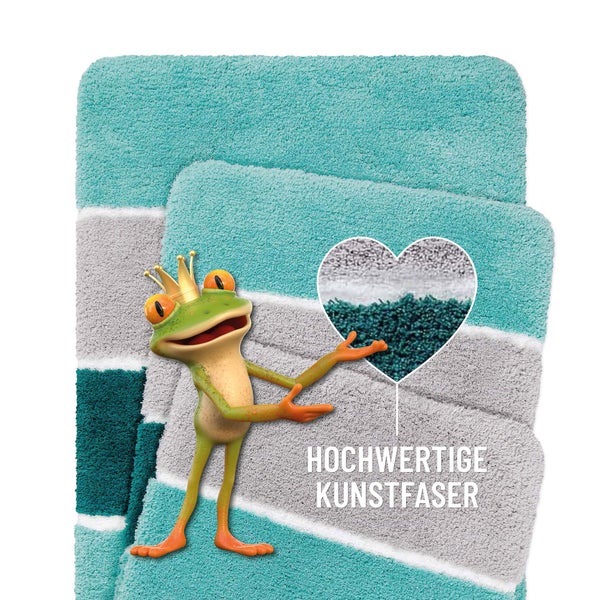 Badteppich Türkis Blau Rio Marina Homie Living 55x65 cm