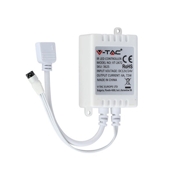 V-TAC VT-2472 - LED-Leuchtbänder - 72Watt - Infrarot-Steuerung - Fernbedienung mit 24 Tasten -