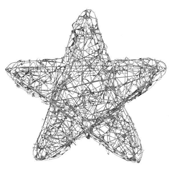 Dekorativer Stern aus Draht mit LED-Beleuchtung, 63,5 cm groß