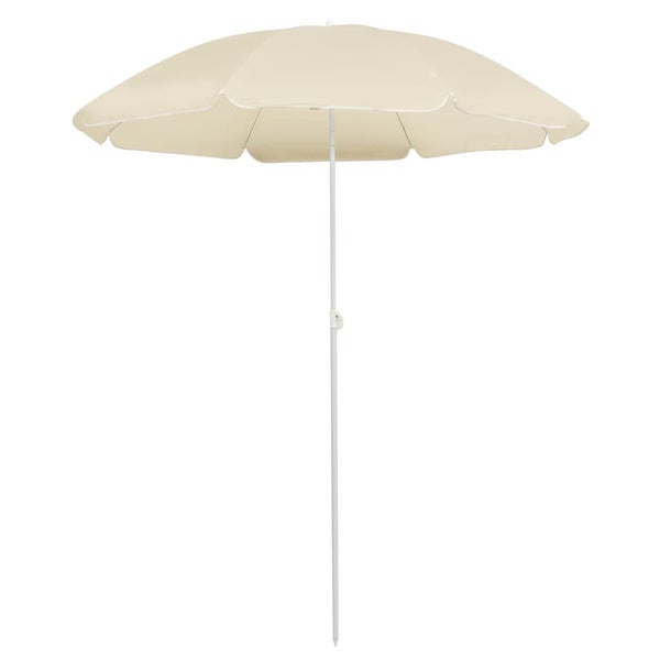 Sonnenschirm mit Stahlmast Sandfarbe 180 cm