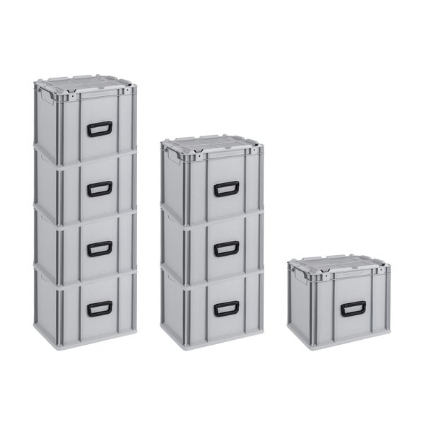 PROREGAL SuperSparSet 8 x Eurobox NextGen Portable HxBxT 33,5 x 30 x 40 cm 30 Liter Eurobehälter Transportbox Transportbehälter Stapelbehälter
