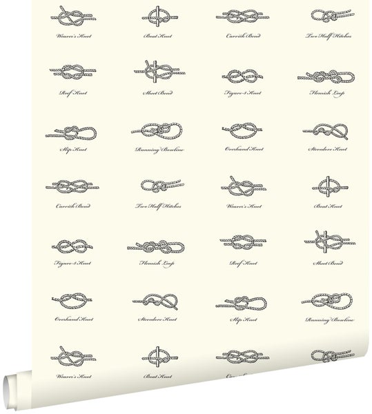 Tapete mit verschiedenen Knotenarten