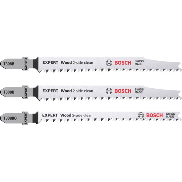 Bosch Expert Wood 2-side clean Stichsägeblatt-Set 3tlg. T308B/BO - 2608900559