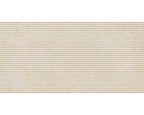 Beige Wandfliese mit horizontaler Linienstruktur für den Innenbereich