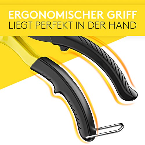 Profi Nietenzange - Minimaler Kraftaufwand - Robuste Nietzange mit 100 Nieten - Moderne Bliednietenzange mit ergonomischen Griff für echte Handwerker!