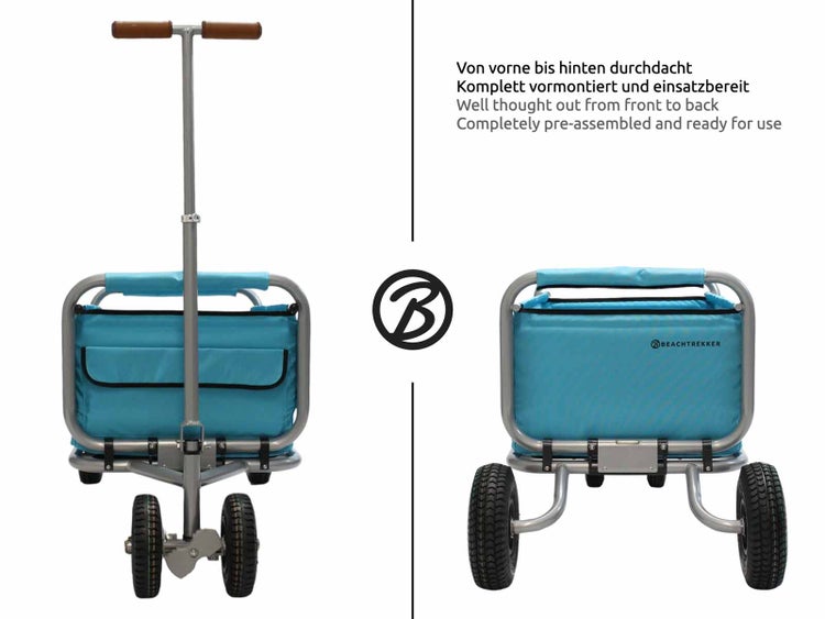 Strandwagen, komplett vormontiert und einsatzbereit