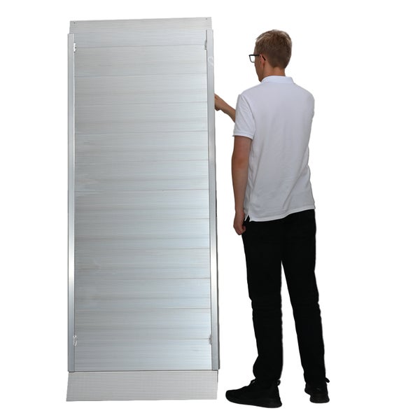 Aluminium Rampe mit einer Person