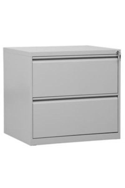 PROREGAL Hängeregistraturschrank 2 Schubladen Mare HxBxT 70 x 76 x 62 cm Grau