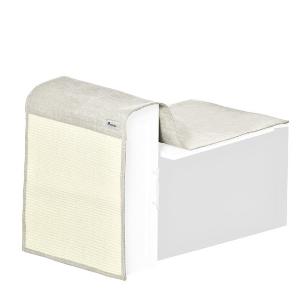 PawHut 2er Kratzmatte, 130 x 45 x 0,3 cm, Sisal, Beige+Grau