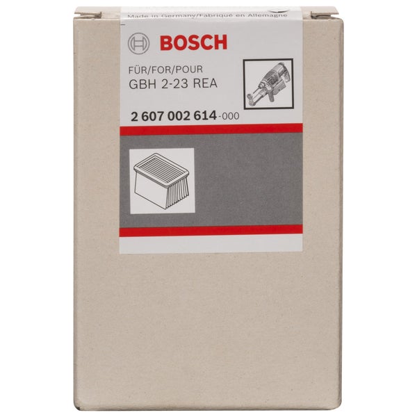 Bosch Logo, Ersatzfilter für Bohrhammer GBH 2-23 REA in Originalverpackung, Artikelnummer 2 607 002 614-000.