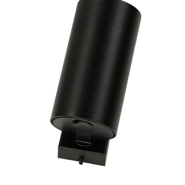 Schwarze Stromschienenleuchte für die Deckenmontage