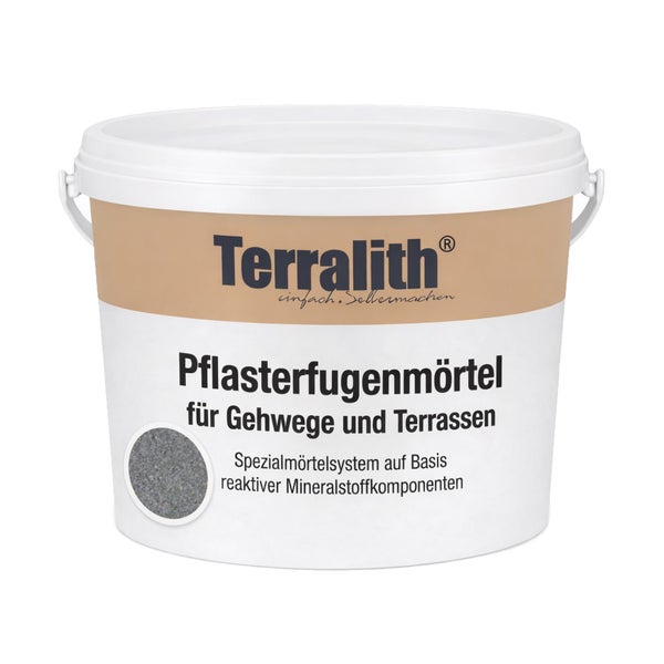 Terralith Pflasterfugenmörtel für Gehwege und Terrassen im Eimer