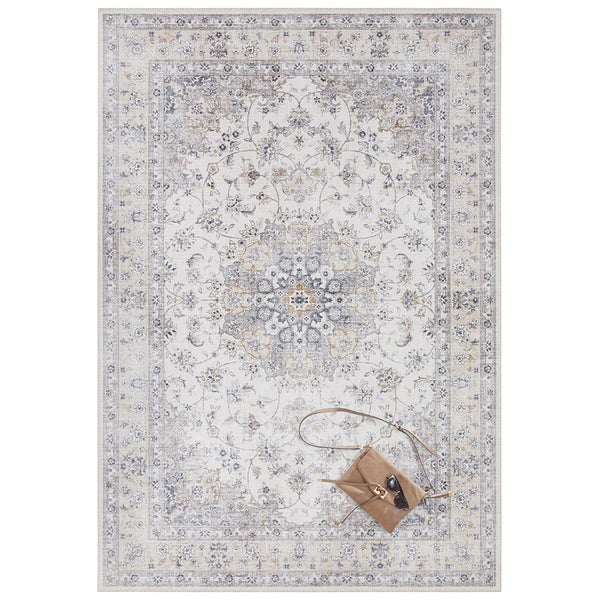 Kurzflor Teppich Nain Lichtgrau - 80x150x0,7cm