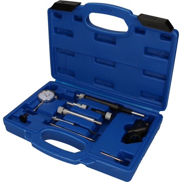 Einstellwerkzeugsatz in blauem Werkzeugkoffer