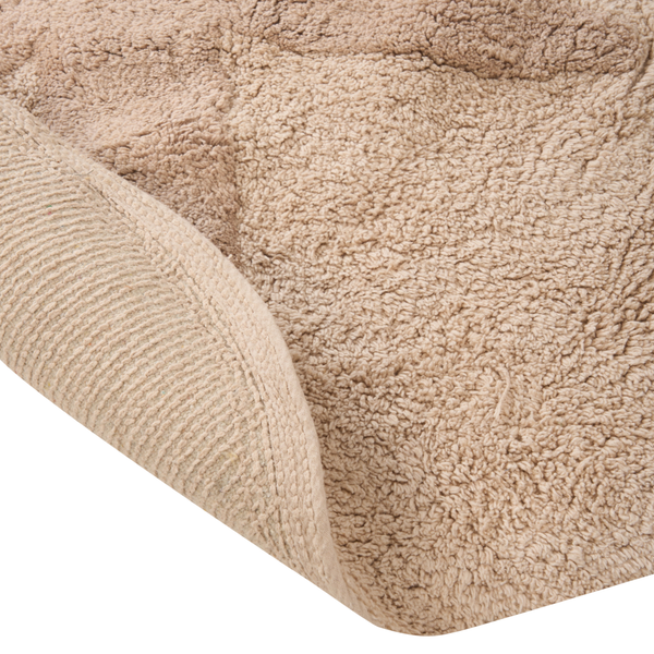 Badezimmermatte mit flauschiger Oberfläche und rutschhemmender Unterseite