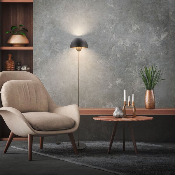Stehlampe Stehleuchte Standleuchte Wohnzimmer Kabelschalter Leselampe