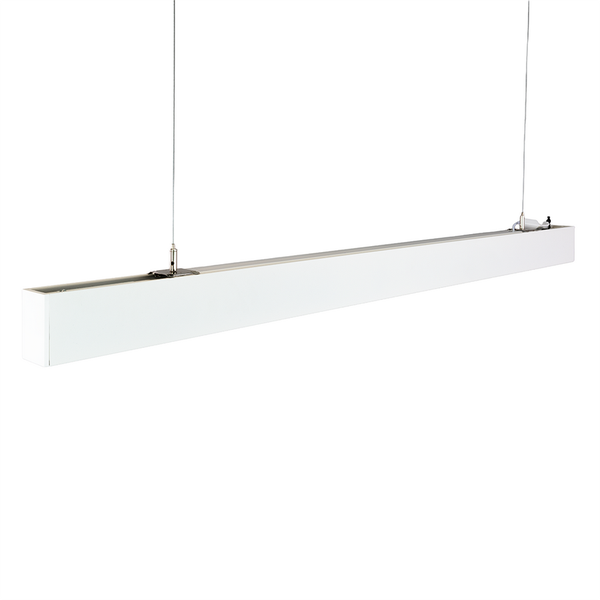 LUXULA LED Büroleuchte 120cm Tresenleuchte Weiß Up&Down Light Hängeleuchte UGR<19 CCT Pendelleuchte erweiterbar Warm-Kaltweiß
