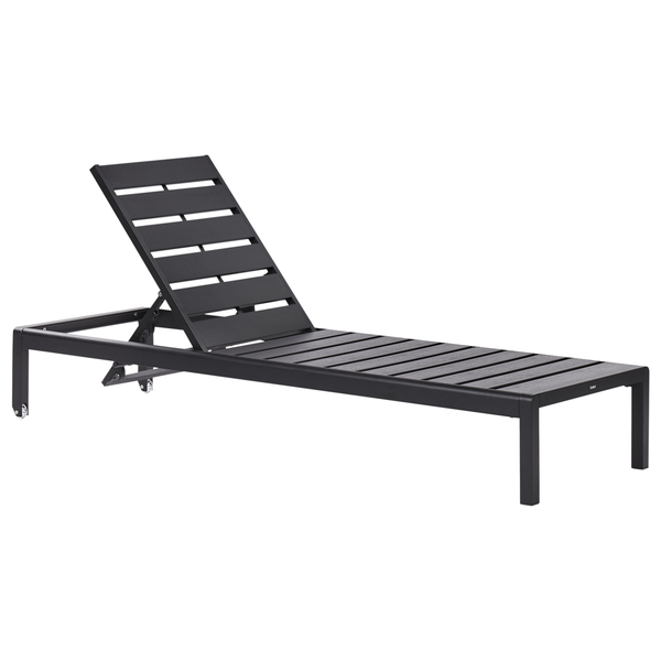Sonnenliege NARDO Metall Schwarz