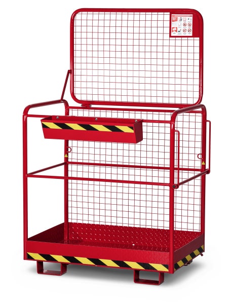 R+R Industrietechnik Arbeitskorb Typ RAK-Eco RAL 3000 feuerrot