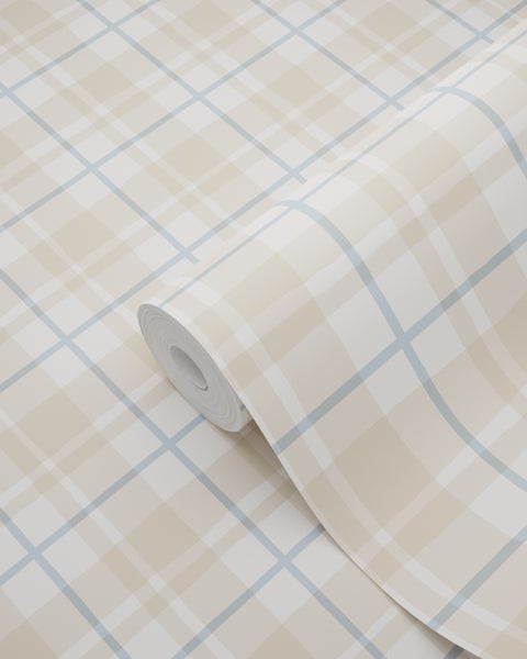 Tapetenrolle mit Karomuster