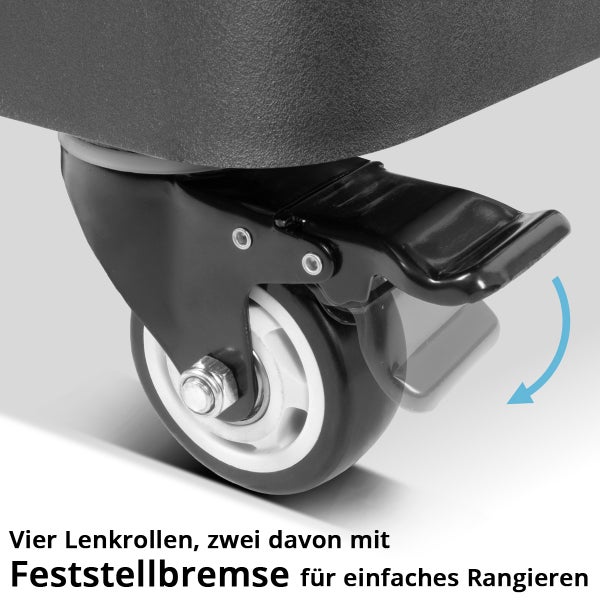 Lenkrolle mit Feststellbremse für einfaches Rangieren