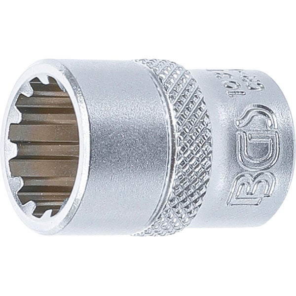 BGS Steckschlüssel-Einsatz Gear Lock Antrieb Innenvierkant 10 mm (3/8) SW 13 mm - 10313