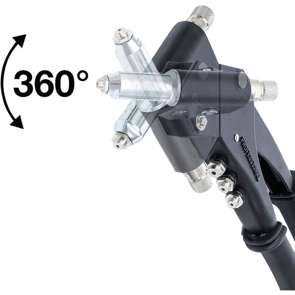 360 Grad drehbare Blindnietzange