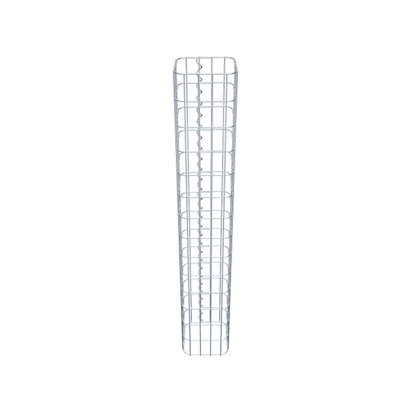 Gabionensäule 22 x 22 cm, MW 5 x 10 cm eckig - Höhe: 1,40 m