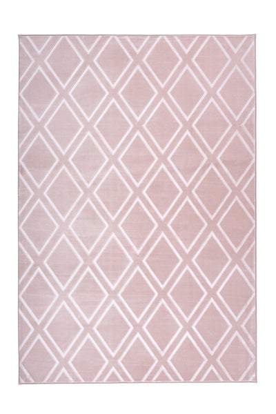 Kurzflor Teppich Blissique Rosa Modern, Klassisch 120 x 170 cm