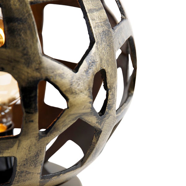 Dekorative Tischleuchte mit geometrischem Muster