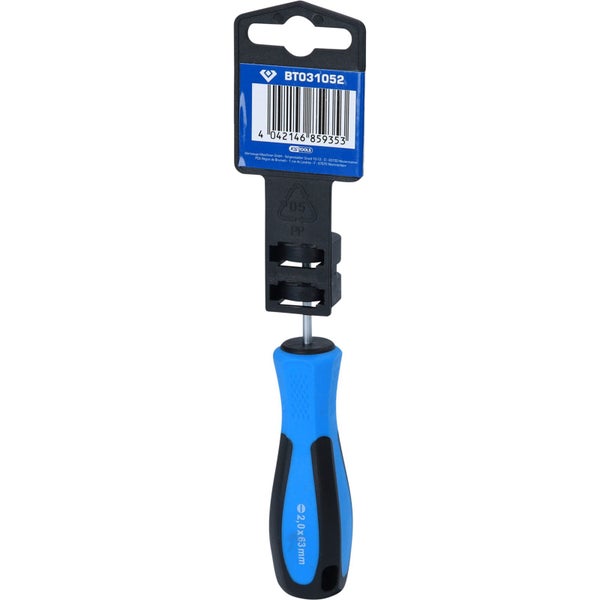 Schlitzschraubendreher 2,0 x 63 Millimeter mit Aufhängung