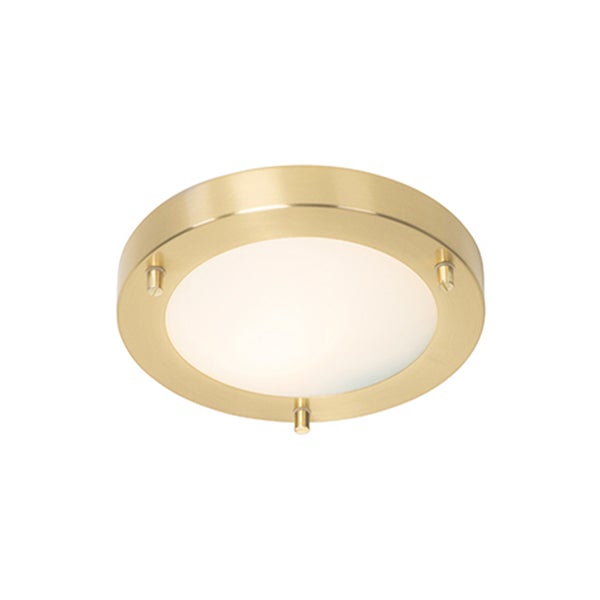 Moderne Deckenleuchte Gold 18 cm IP44 - Yuma