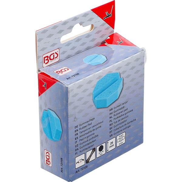 BGS Gummiauflage für Wagenheber 70 x 70 x 26 mm - 72109